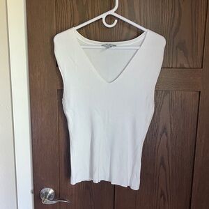 White House Black Market Ribbed Knit Top
